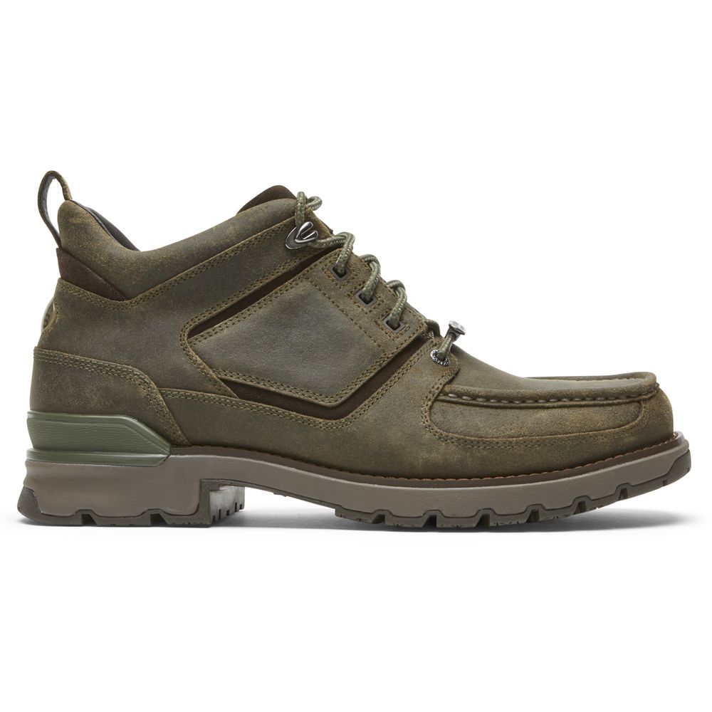 Stivali Rockport Uomo - Total Motion Trek Umbwe Waterproof - Verde Oliva - NGQUPDZ-49